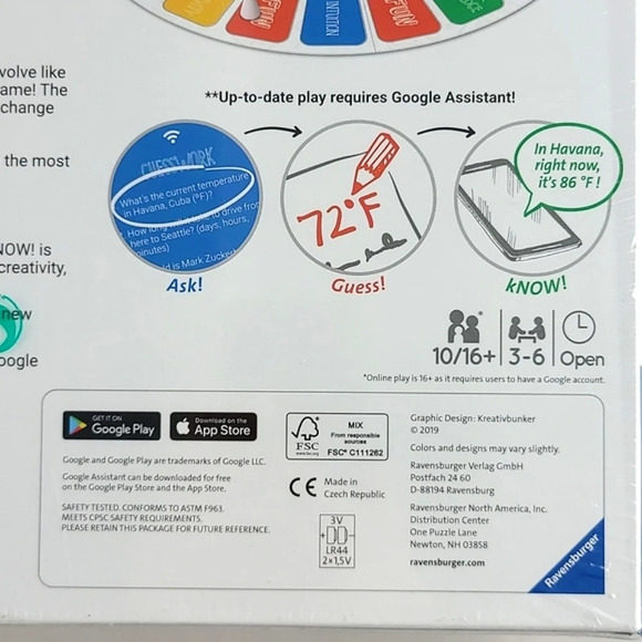 Ravensburger kNOW The Always Up-To-Date Quiz Game Google  Assistant - Picture 10 of 13